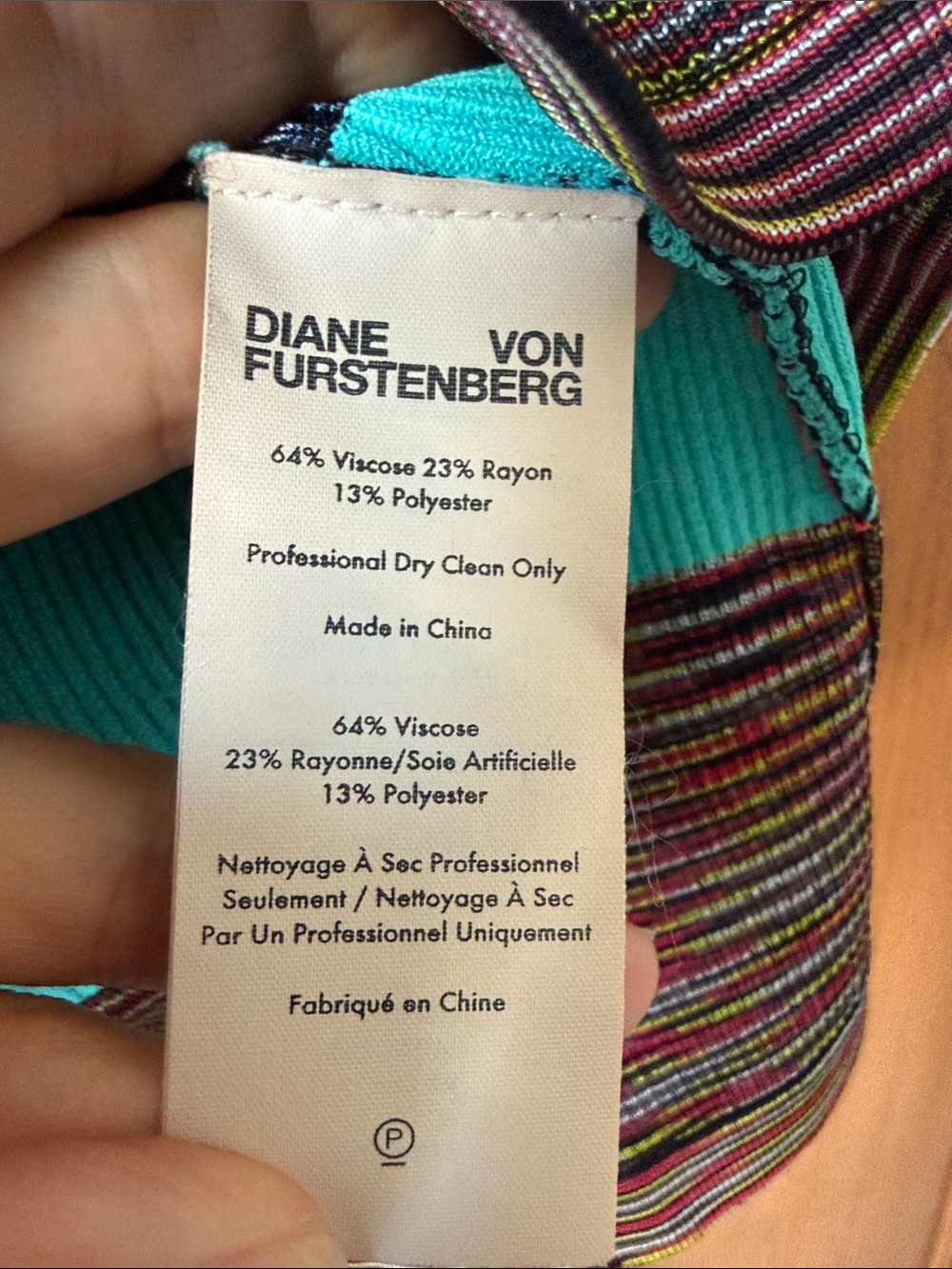 DVF Striped Wrap Cardigan - Picture 3 of 3